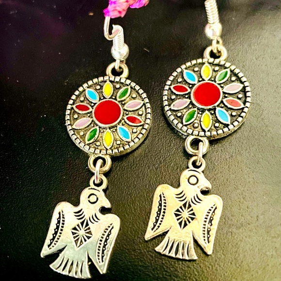 Jewelry - 🆕Mandala and Thunderbird Earrings